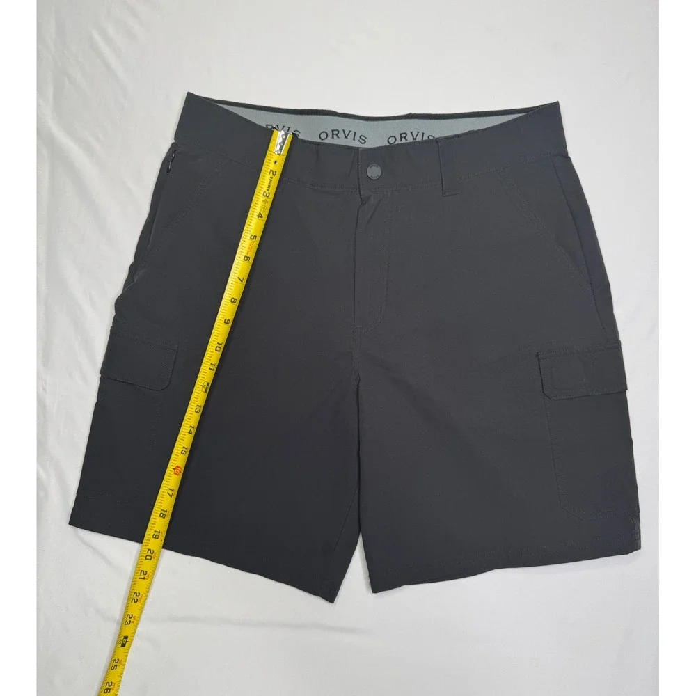Orvis Men's Lightweight Tech Cargo Shorts Size 34 Hiking Outdoor Stretch